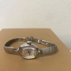 Vintage Alsta 17 Jewels 10k RGP Silver Women's Watch